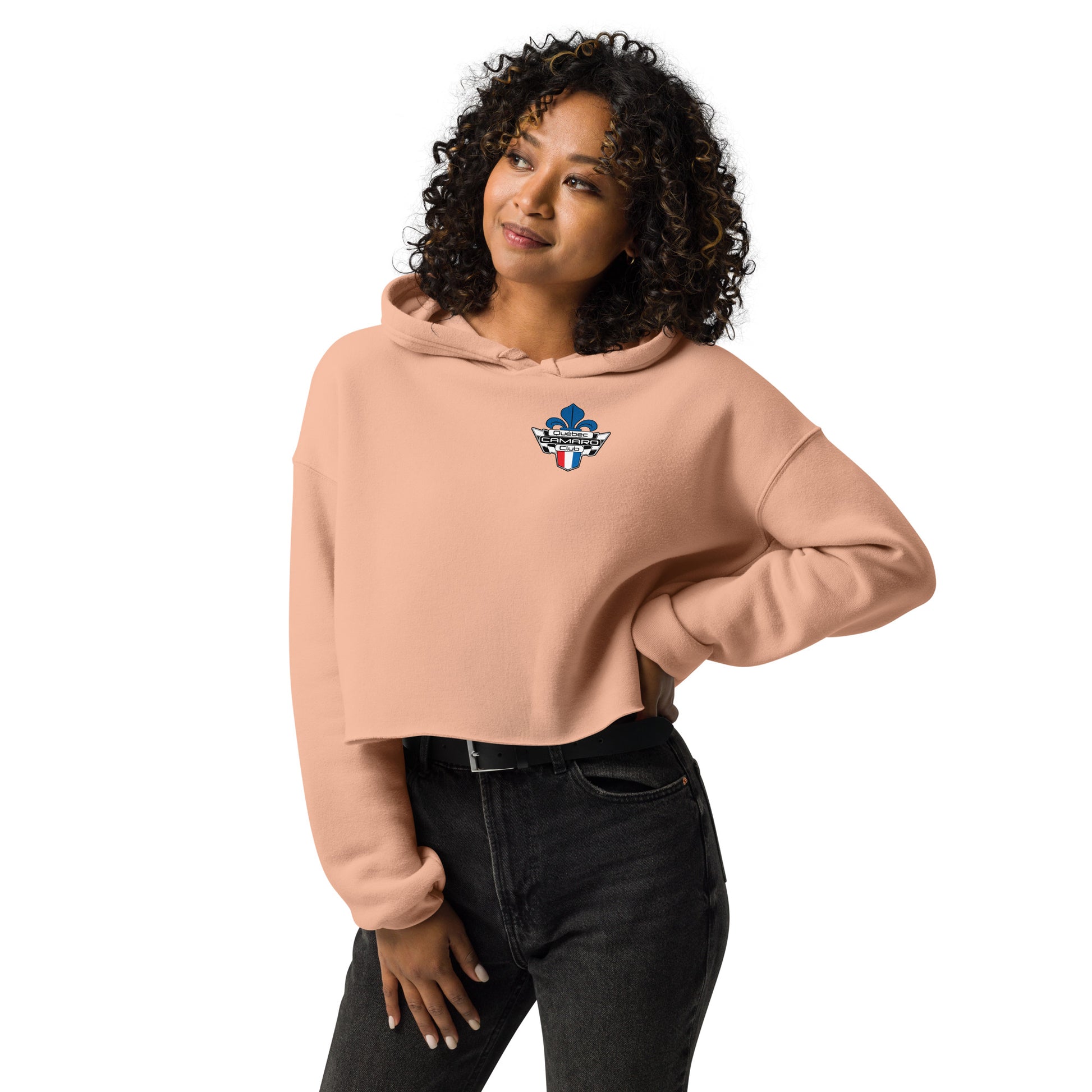 Crop Top Camaro Femme | Sweat à Capuche Québec Camaro Club